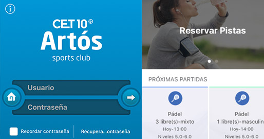 artos-app-padel-matchpoint App Artós Pádel